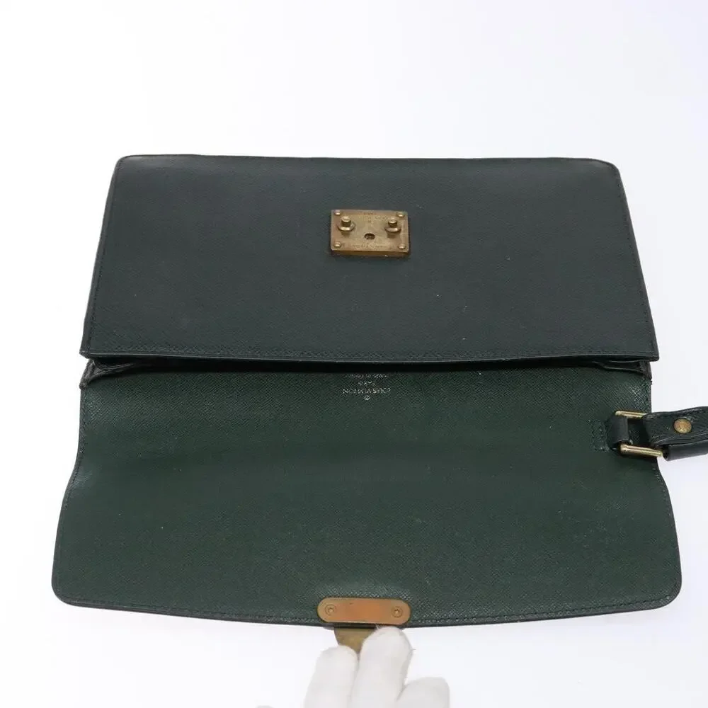 Louis Vuitton Taiga Pochette Kourad Clutch Bag Epicea Green